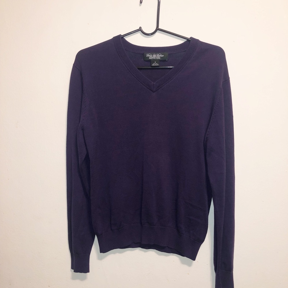 Mens brooks brothers v neck sweater